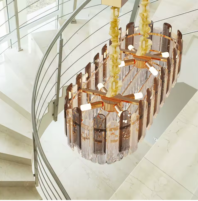 Luxe Kristallen LED Kroonluchter – Moderne Plafondlamp voor Woonkamer & Eetkamer