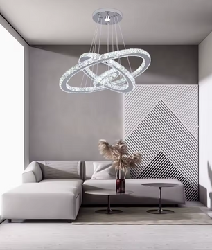 Luxe Kristallen LED Hanglamp – Moderne Kroonluchter met Afstandsbediening