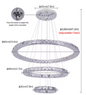 Luxe Kristallen LED Hanglamp – Moderne Kroonluchter met Afstandsbediening