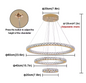 Luxe Kristallen LED Hanglamp – Moderne Kroonluchter met Afstandsbediening