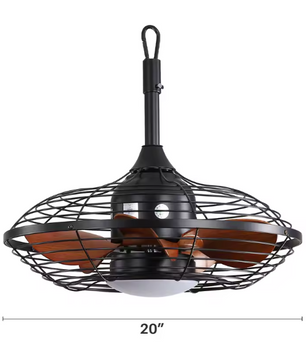 Moderne LED Plafondventilator – 50 cm Dimbaar Licht & 6 Snelheden met Afstandsbediening