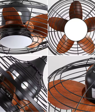 Moderne LED Plafondventilator – 50 cm Dimbaar Licht & 6 Snelheden met Afstandsbediening
