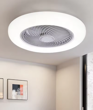 Slimme Plafondventilator met LED-Verlichting – Onzichtbare Bladen & Afstandsbediening, Stil en Modern