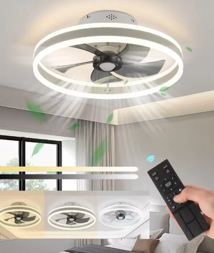 Plafondventilator met LED-Verlichting – 50W Stil & Dimbaar, 50 cm