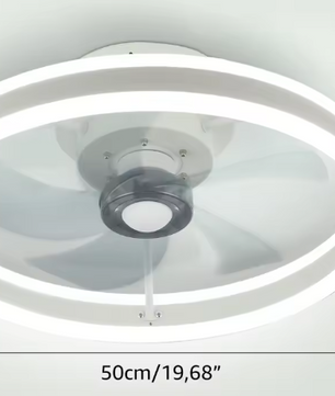 Plafondventilator met LED-Verlichting – 50W Stil & Dimbaar, 50 cm