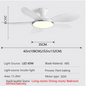 Plafondventilator met LED-Verlichting – 52 Inch, 60W, Stil & Modern