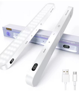 Bewegingssensor LED Kastlamp – 60 LEDs, Oplaadbaar & Dimbaar