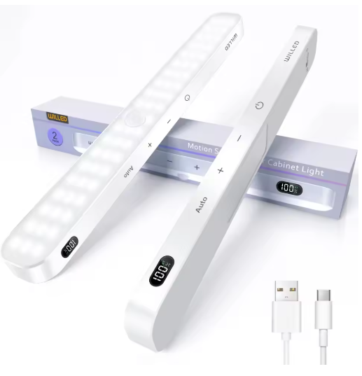 Bewegingssensor LED Kastlamp – 60 LEDs, Oplaadbaar & Dimbaar