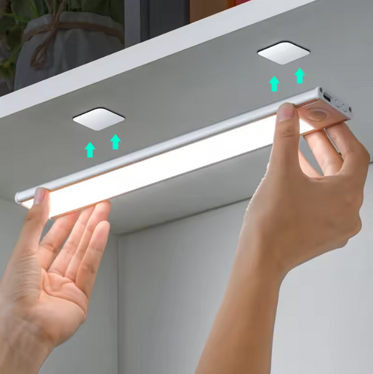 LED Nachtlampje met Bewegingssensor – USB-C Oplaadbaar & Draadloos Kastlampje (20/30/40/60 cm)