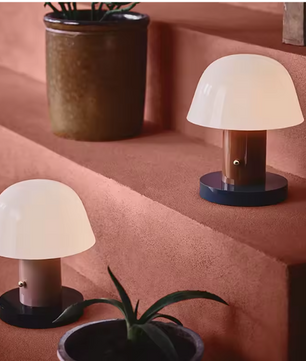 Paddestoel Tafellamp – USB Oplaadbaar Nachtlampje met Touchbediening & Warme LED Verlichting