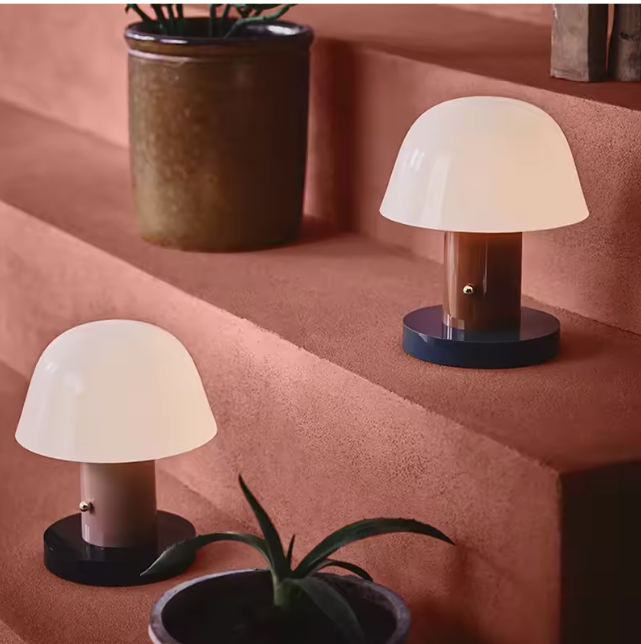 Paddestoel Tafellamp – USB Oplaadbaar Nachtlampje met Touchbediening & Warme LED Verlichting