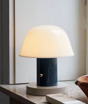 Paddestoel Tafellamp – USB Oplaadbaar Nachtlampje met Touchbediening & Warme LED Verlichting