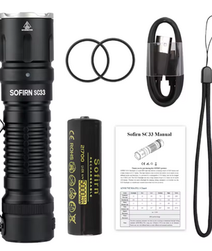 Krachtige LED Zaklamp – 5200 Lumen, USB-C Oplaadbaar & IP68 Waterdicht