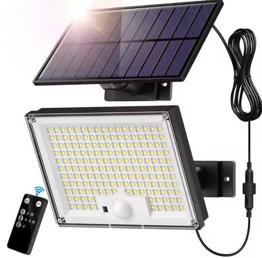 LED Buitenlamp op Zonne-energie – Bewegingssensor & 3 Verlichtingsmodi, Waterdicht IP65