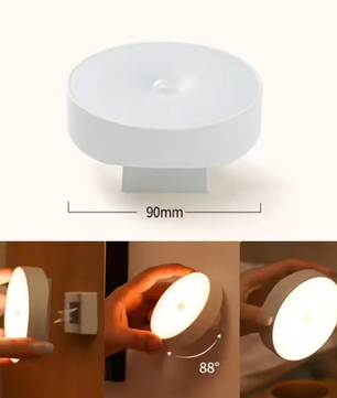 Draadloos LED Nachtlampje met Bewegingssensor – Oplaadbaar & Magnetisch 360° Draaibaar
