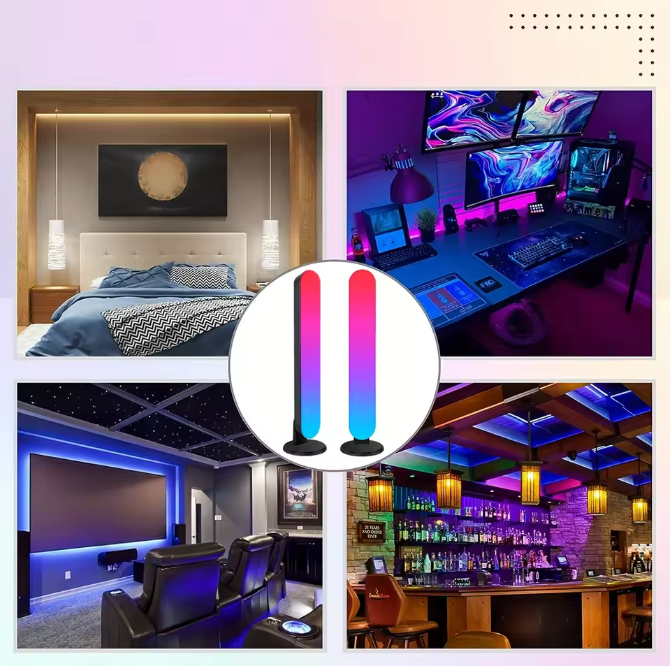 RGB Muziek Ritme Lichtbalk – USB Oplaadbaar & Draagbaar