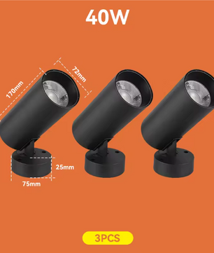 LED Opvouwbare Downlight Spot – 40W Plafondlamp, Aluminium, 220V