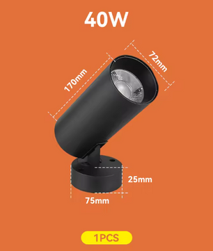 LED Opvouwbare Downlight Spot – 40W Plafondlamp, Aluminium, 220V