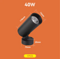 LED Opvouwbare Downlight Spot – 40W Plafondlamp, Aluminium, 220V