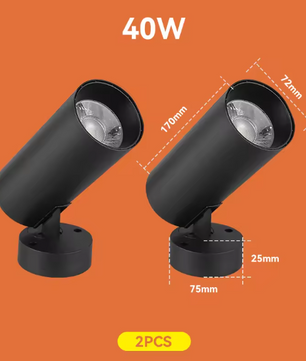 LED Opvouwbare Downlight Spot – 40W Plafondlamp, Aluminium, 220V