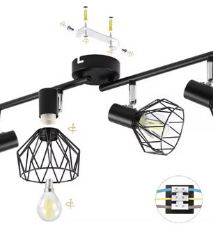 LED E14 Draaibare Spotlightset – Plafond- en Wandlamp, Verstelbare Spots