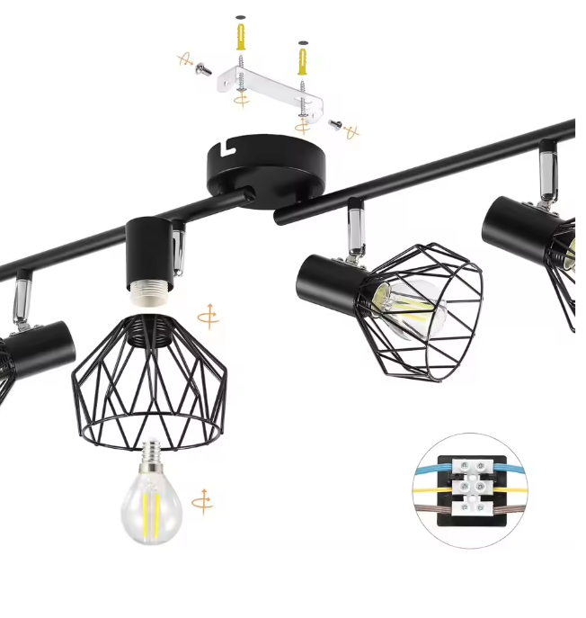 LED E14 Draaibare Spotlightset – Plafond- en Wandlamp, Verstelbare Spots