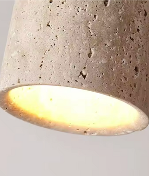 LED Plafondlamp – Japanse Stijl met Steen & Hout, Ronde Opbouwlamp 220V