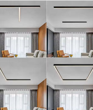 LED Lineaire Plafondlamp – 53 cm Aluminium Opbouwlamp, Hoge CRI, 18W