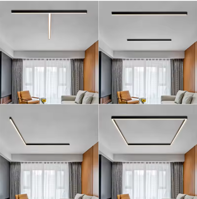 LED Lineaire Plafondlamp – 53 cm Aluminium Opbouwlamp, Hoge CRI, 18W