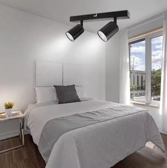 2-lichts GU10 Plafondspot – Moderne Opbouwlamp voor Woonkamer, Slaapkamer & Keuken