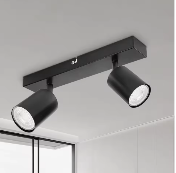 2-lichts GU10 Plafondspot – Moderne Opbouwlamp voor Woonkamer, Slaapkamer & Keuken