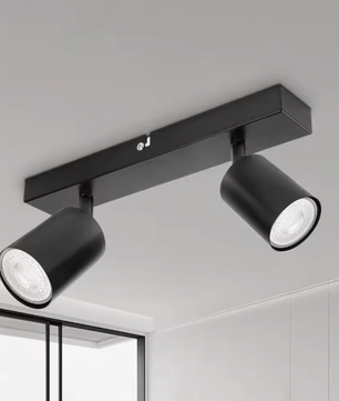 2-lichts GU10 Plafondspot – Moderne Opbouwlamp voor Woonkamer, Slaapkamer & Keuken