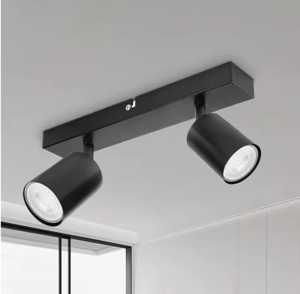 2-lichts GU10 Plafondspot – Moderne Opbouwlamp voor Woonkamer, Slaapkamer & Keuken