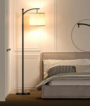 Moderne Vloerlamp met Verstelbare Linnen Kap – 3 Kleurtemperaturen LED