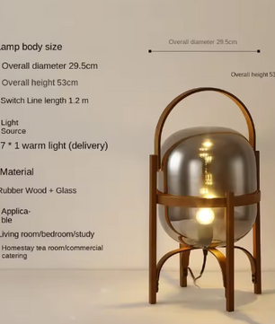 Art Deco Houten Vloerlamp – Moderne Staande Lamp voor Woonkamer & Slaapkamer