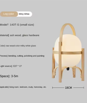 Art Deco Houten Vloerlamp – Moderne Staande Lamp voor Woonkamer & Slaapkamer