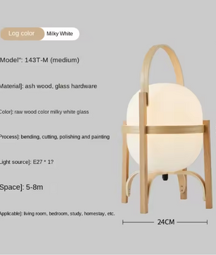 Art Deco Houten Vloerlamp – Moderne Staande Lamp voor Woonkamer & Slaapkamer
