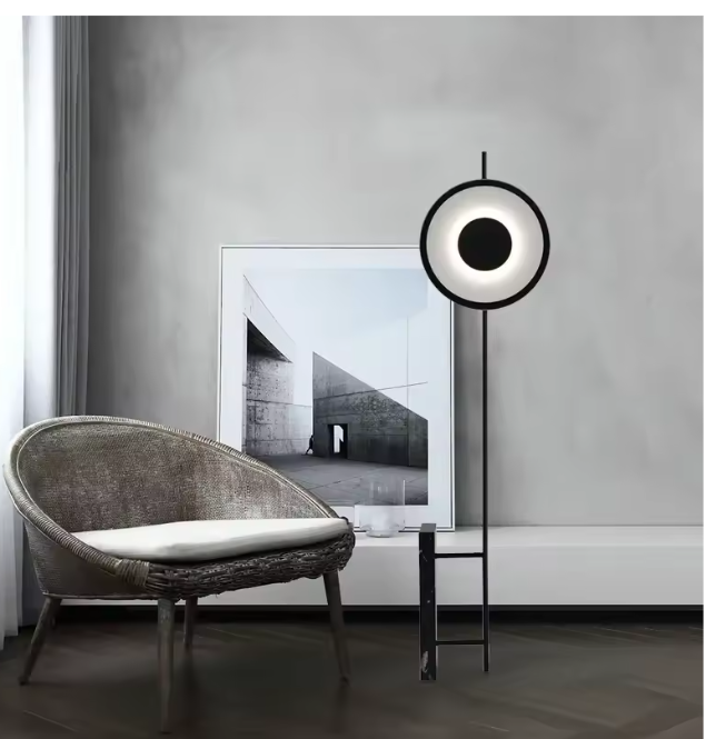 Nordic Design Vloerlamp – Moderne Staande Lamp met Marmeren Voet