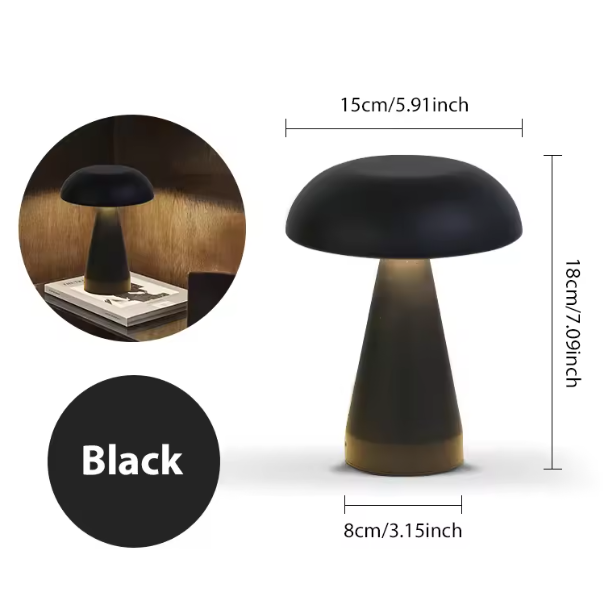 LED Tafellamp met Touch Control – Draadloos & Oplaadbaar Nachtlampje