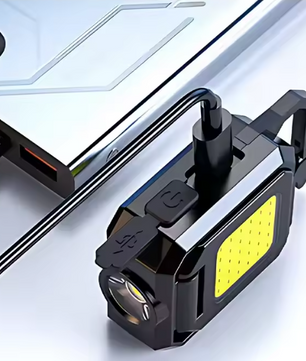 Mini Sleutelhanger Zaklamp – USB Oplaadbaar, 90° Opvouwbaar & Magnetisch