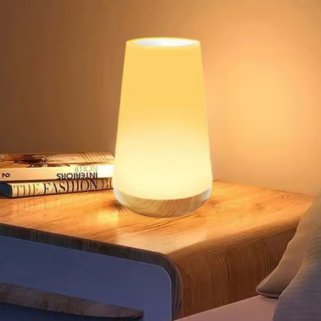 RGB Tafellamp – Dimbaar Nachtlampje met Touch & Afstandsbediening, USB Oplaadbaar