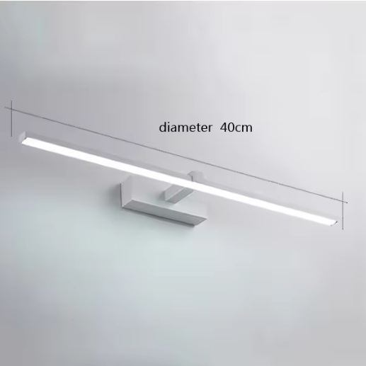 Moderne LED Wandlamp Badkamer – Aluminium, 3 Kleurstanden, Spiegel- & Make-up Verlichting