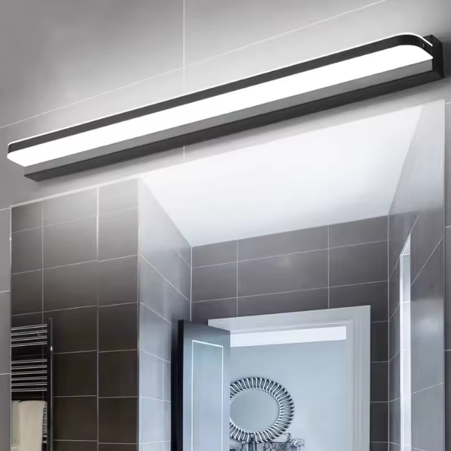 Moderne LED Wandlamp Badkamer – Acryl & Roestvrij Staal, Warm/Koud Licht