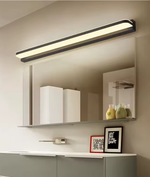 Moderne LED Wandlamp Badkamer – Acryl & Roestvrij Staal, Warm/Koud Licht