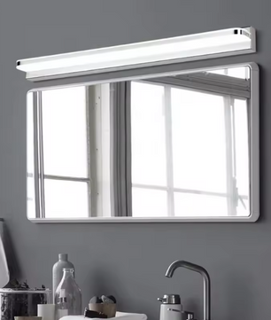 Moderne LED Wandlamp Badkamer – Acryl & Roestvrij Staal, Warm/Koud Licht