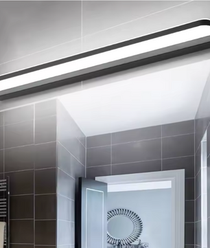 Moderne LED Wandlamp Badkamer – Acryl & Roestvrij Staal, Warm/Koud Licht