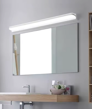 Moderne LED Wandlamp Badkamer – Acryl & Roestvrij Staal, Warm/Koud Licht