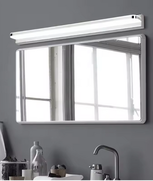 Moderne LED Wandlamp Badkamer – Acryl & Roestvrij Staal, Warm/Koud Licht