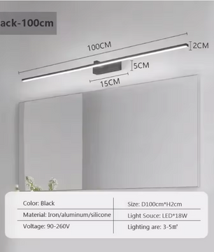 Moderne LED Wandlamp – Spiegel & Decor Verlichting, 40-100 cm