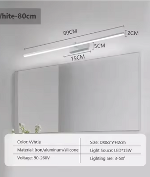 Moderne LED Wandlamp – Spiegel & Decor Verlichting, 40-100 cm